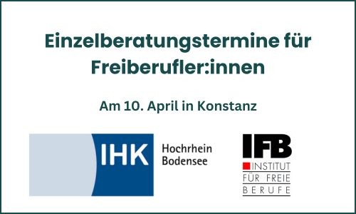 Einzelberatungstermine Freiberufler IHK IFB April 2024